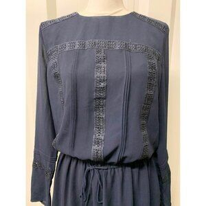 Gibson Latimer Blue Long Sleeve Dress Womens Size Small